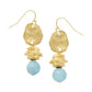 Earrings - Gold Drop With Jasper