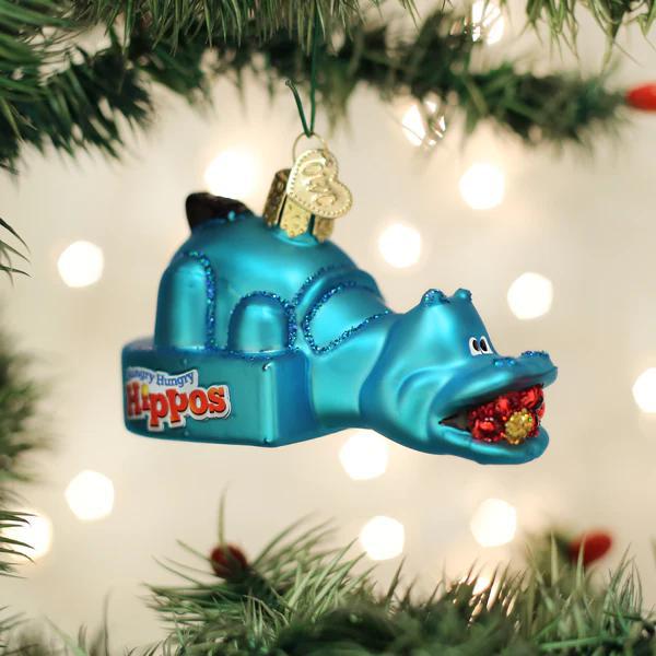 Ornament - Blown Glass - Hungry Hungry Hippos