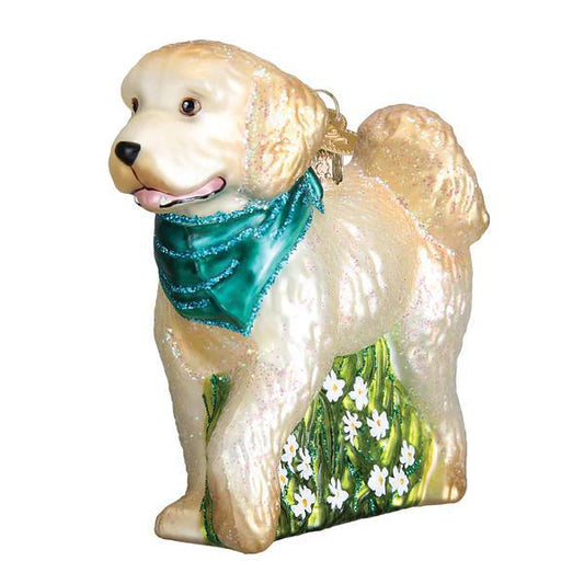 Ornament - Blown Glass - Doodle Dog