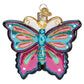 Ornament - Blown Glass - Fanciful Butterfly