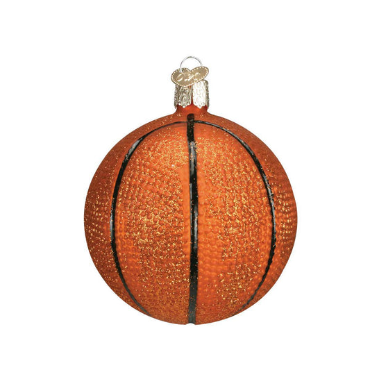 Ornament - Blown Glass - Basketball