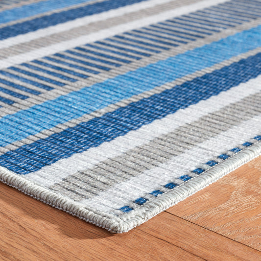 Rug - Machine-Washable - Always Greener Blue/Grey