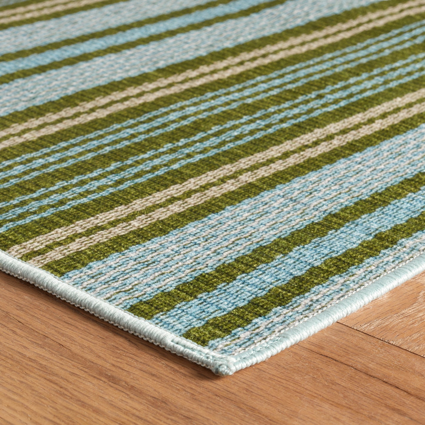 Rug - Machine-Washable - Caravan Stripe Multi