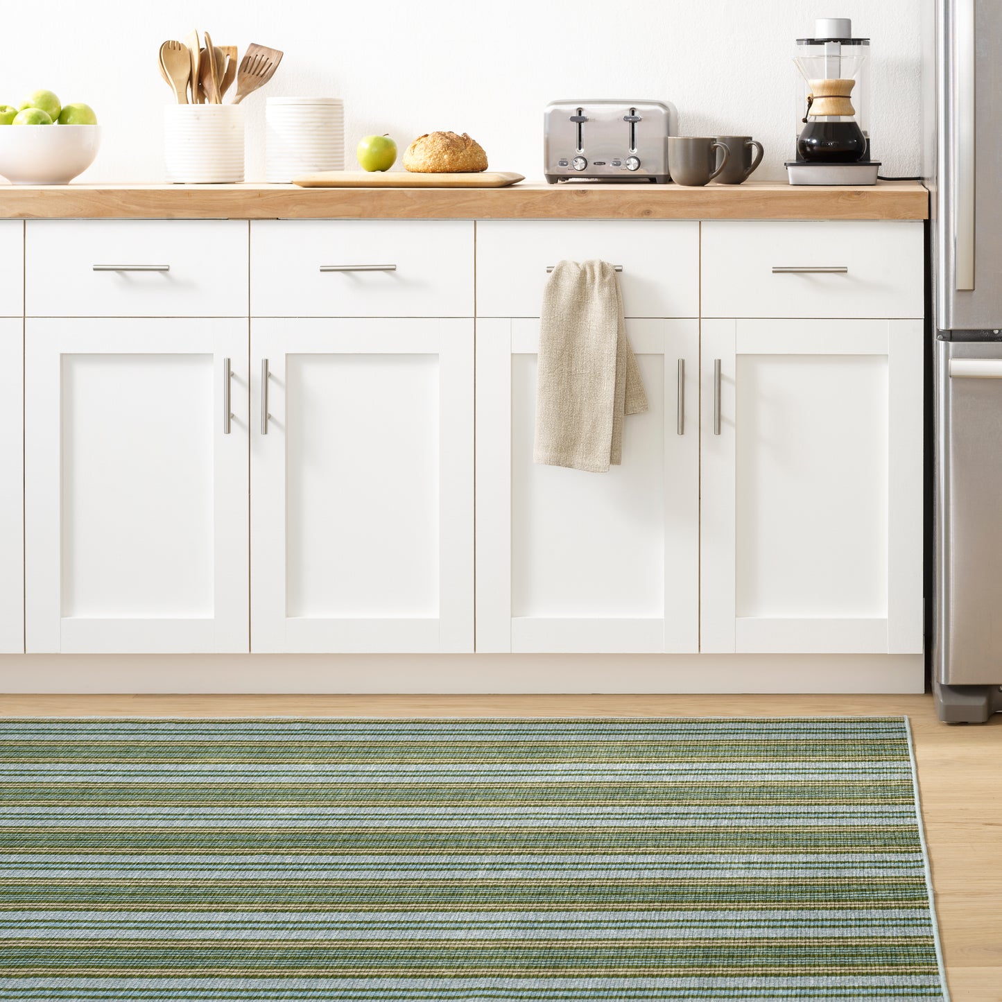 Rug - Machine-Washable - Caravan Stripe Multi