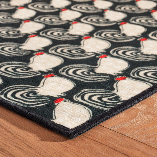 Rug - Machine-Washable - Cockadoodledoo Multi