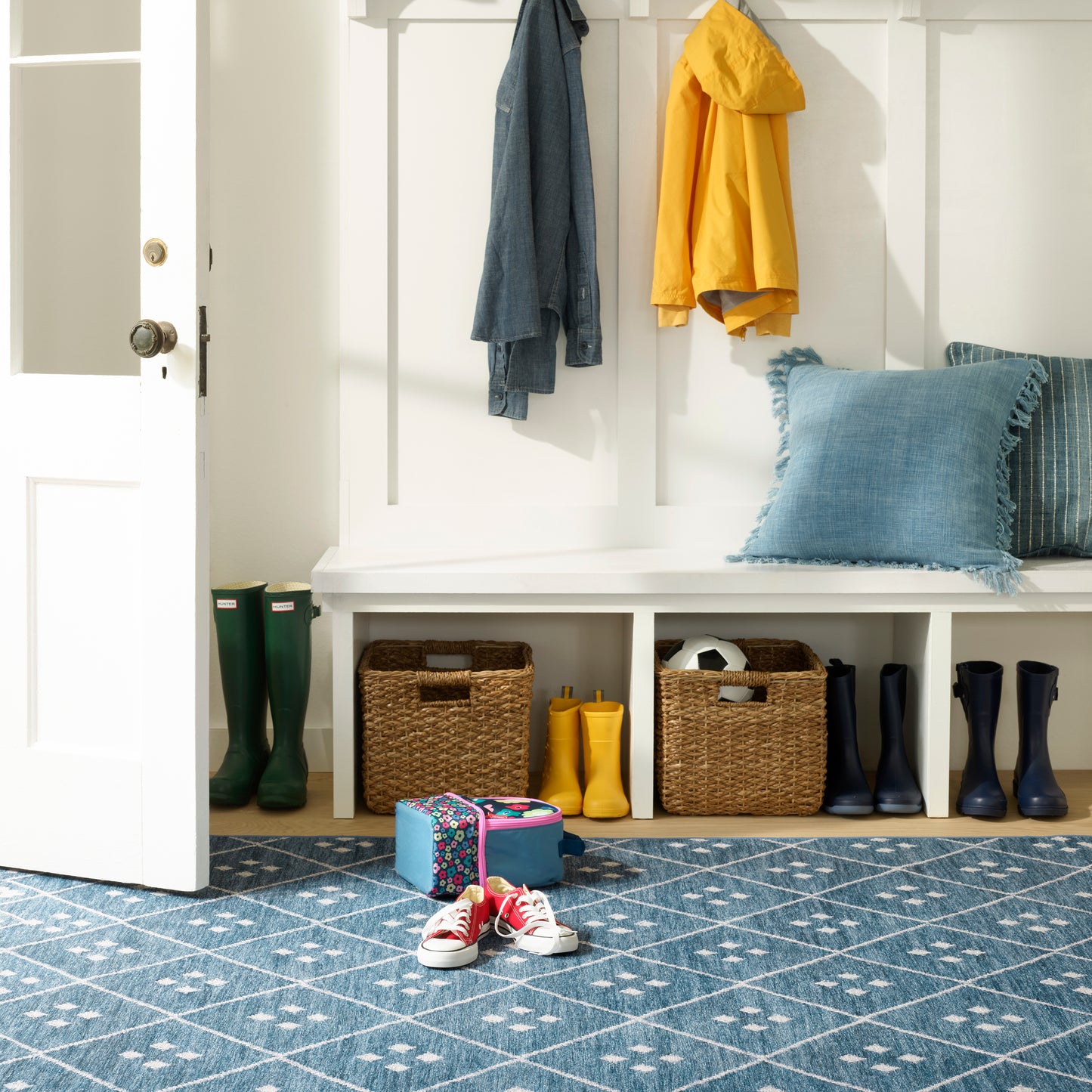 Rug - Machine-Washable - Kota Indigo