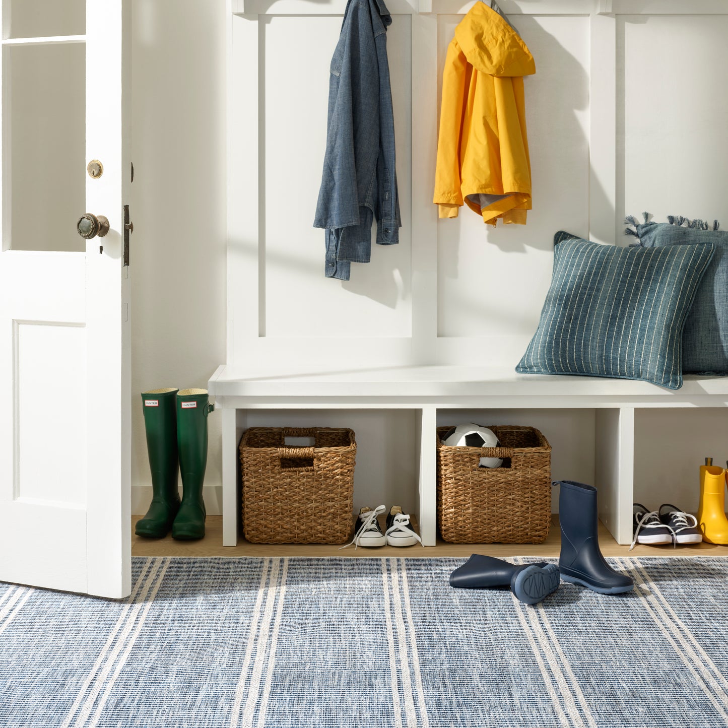 Rug - Machine-Washable - Malta Blue