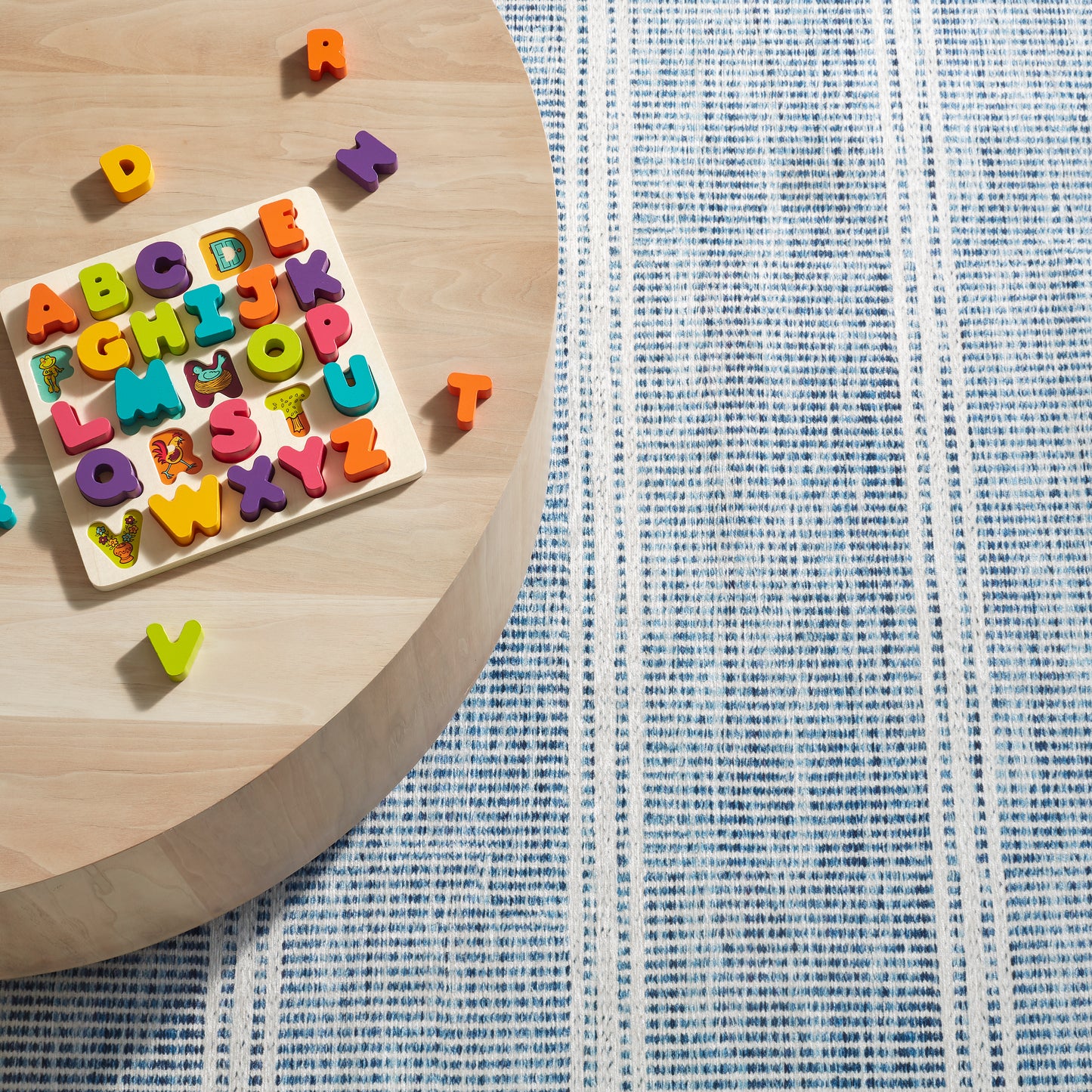 Rug - Machine-Washable - Malta Blue