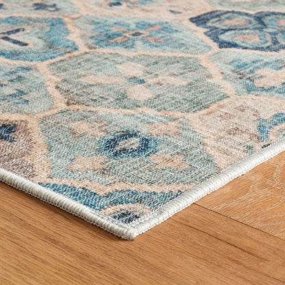 Rug - Machine-Washable - Pali Blue