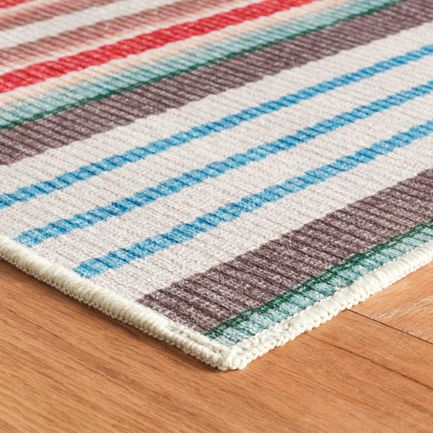 Rug - Machine-Washable - Ranch Stripe Multi