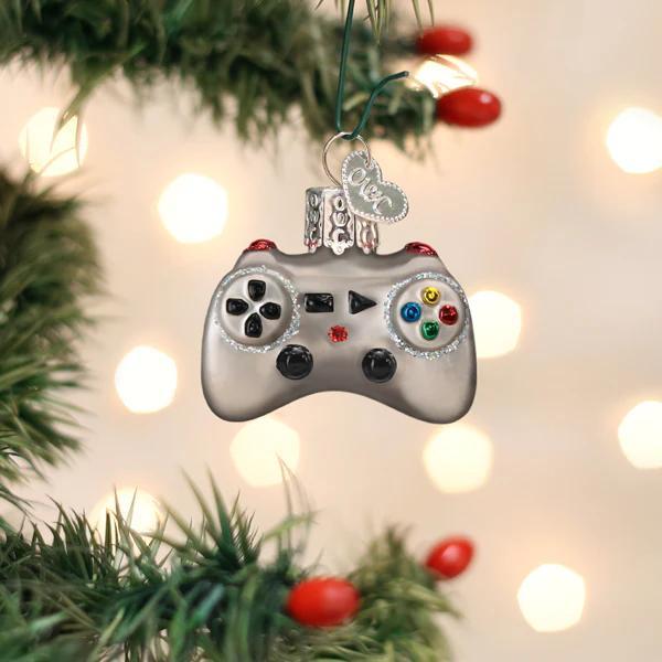Ornament - Blown Glass - Mini Video Game Controller