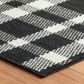 Rug - Machine-Washable - Houston Plaid Black