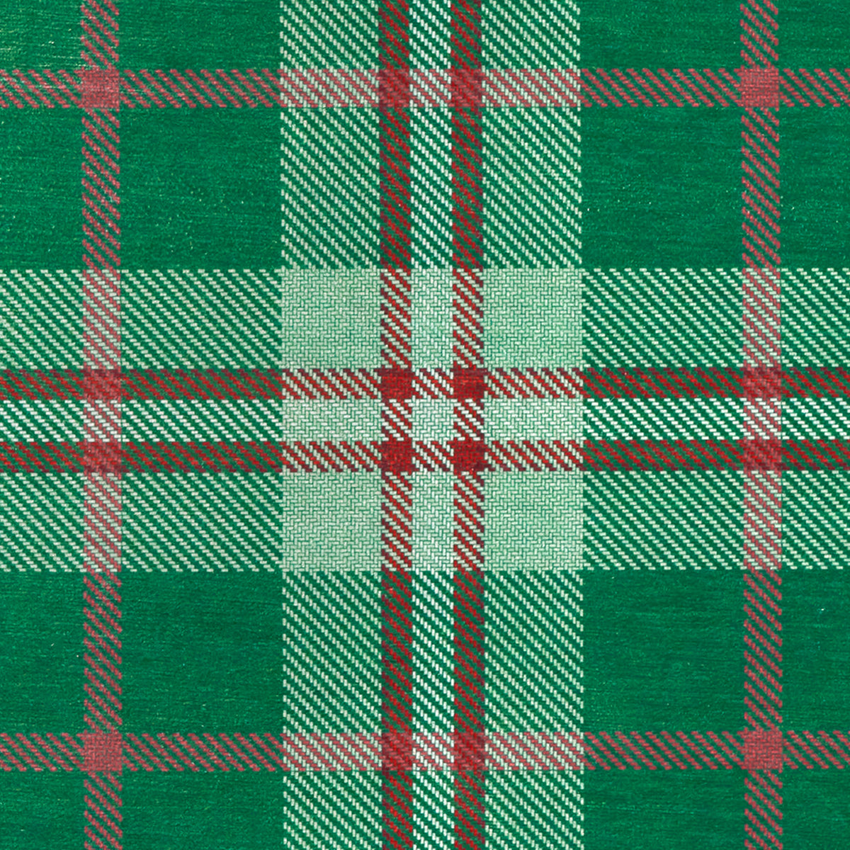 Rug - Machine-Washable - Jolly Plaid Green