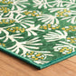 Rug - Machine-Washable - Winter Pinecones Green