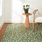 Rug - Machine-Washable - Winter Pinecones Green