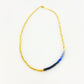 Necklace - Mini Bead - Sapphire Fade - 18kt Gold Vermeil