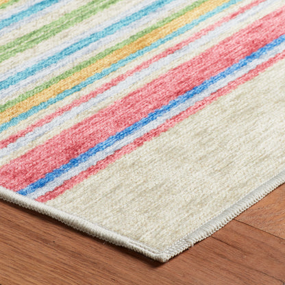 Rug - Machine-Washable - Cady Stripe Multi