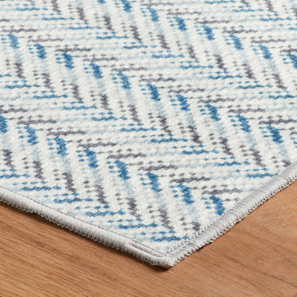 Rug - Machine-Washable - Lowell Blue