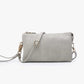 4 in 1 Handbag - Crossbody/Clutch/Wristlet - Earth Grey