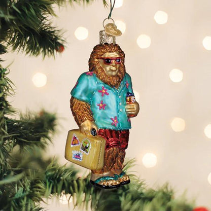 Ornament - Blown Glass - Sasquatch Gone Tropics