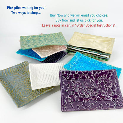 Tray - Rectangle Ceramic - Handmade Original