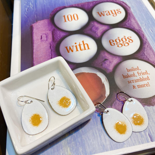 Earrings  - Deviled Eggs - Enamel