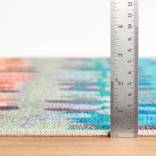 Rug - Machine-Washable - Paint Chip Multi