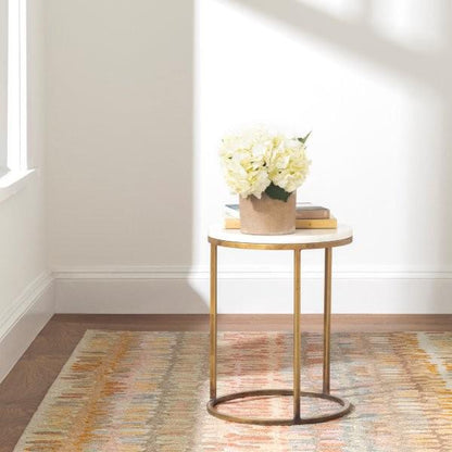 Rug - Micro Hooked Wool - Paint Chip Stone