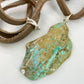 Necklace - Turquoise Slice/Leather/Sterling