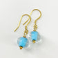 Earrings - Turquoise Core - Glass & Goldfill (Video)