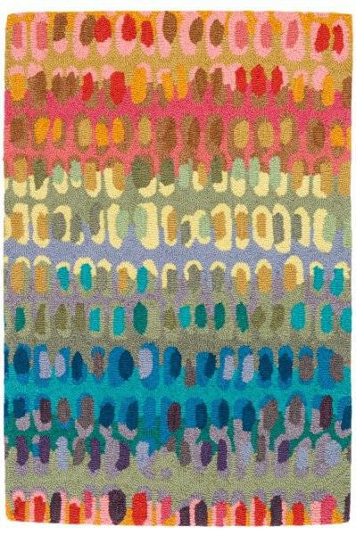 Rug - Micro Hooked Wool - Paint Chip Multi