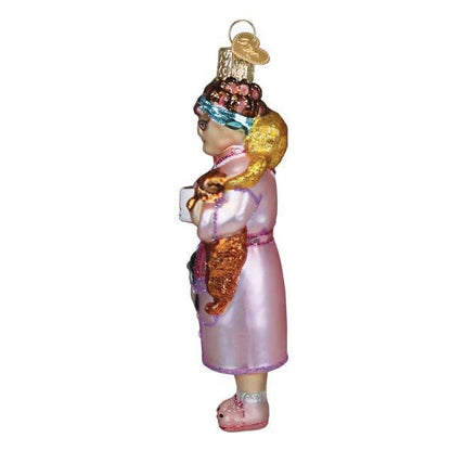 Ornament - Blown Glass - Cat Lady