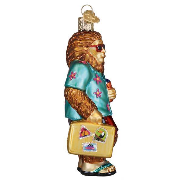 Ornament - Blown Glass - Sasquatch Gone Tropics