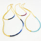 Necklace - Mini Bead - Sapphire Fade - 18kt Gold Vermeil