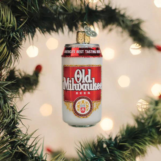 Ornament - Blown Glass - Old Milwaukee Beer Can