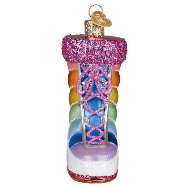 Ornament - Blown Glass - Snow Boot