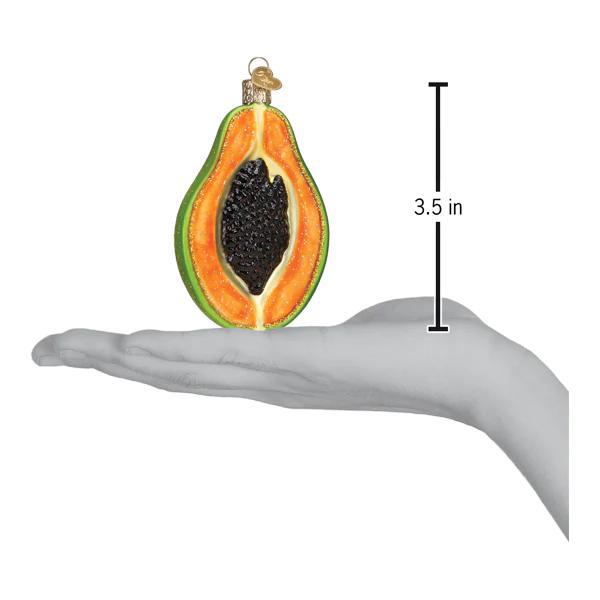 Ornament - Blown Glass - Papaya