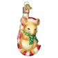 Ornament - Blown Glass - Christmas Mouse