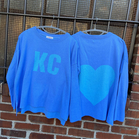 Sweater - KC/Heart (Hydrangea & Jade) - Exclusive