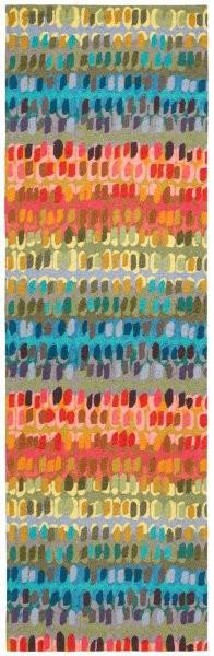 Rug - Micro Hooked Wool - Paint Chip Multi