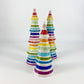 Decoration - Ceramic Tree - 11" - Bright Rainbow