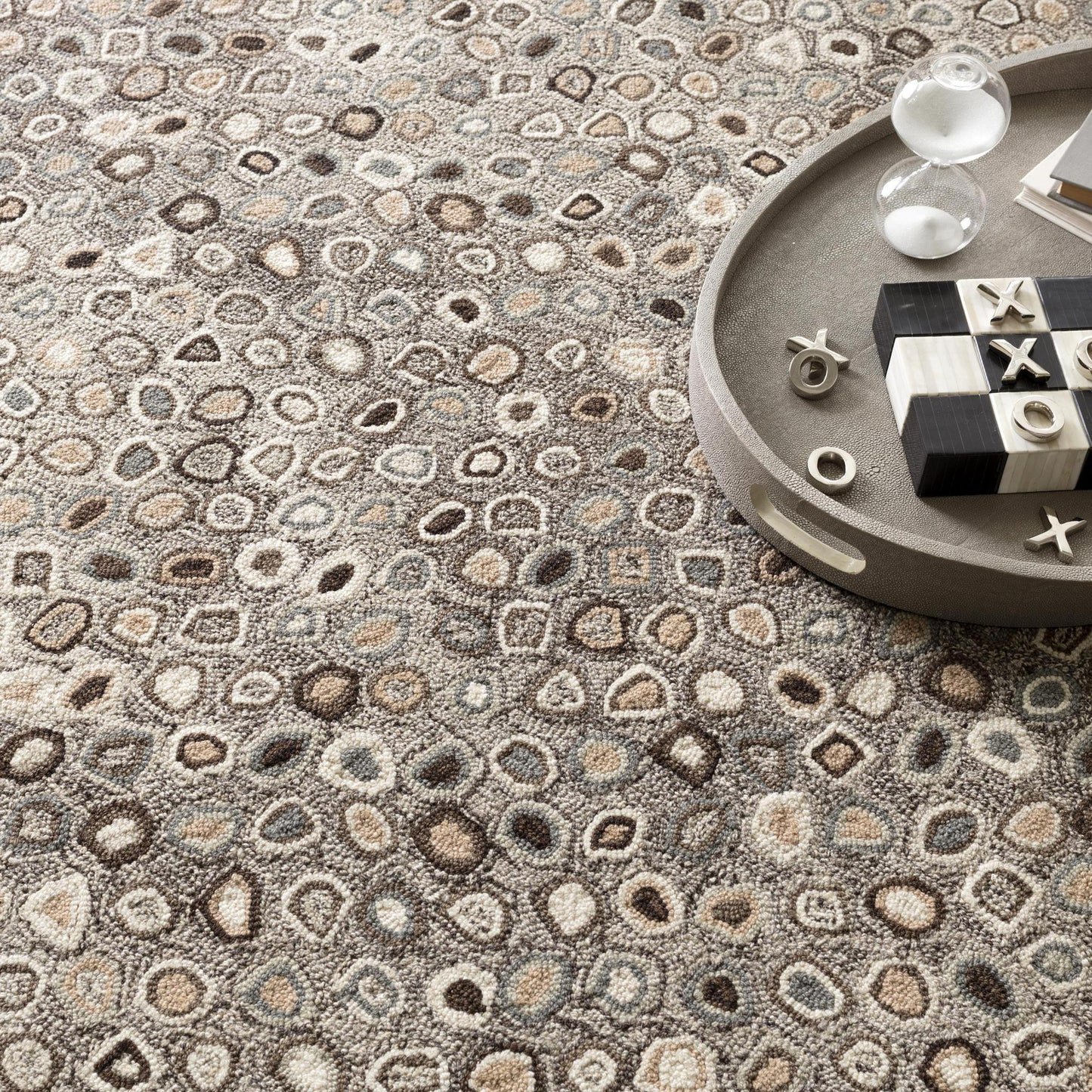 Rug - Micro Hooked Wool - Cat's Paw Grey