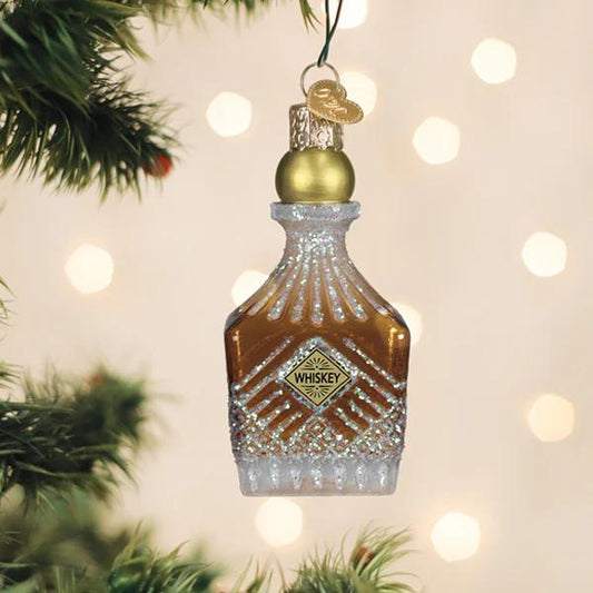 Ornament - Blown Glass - Whiskey Decanter