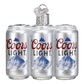 Ornament - Blown Glass - Coors Light Six Pack