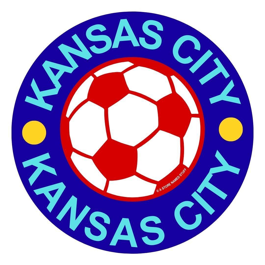 Sticker - Kansas City Soccer Ball - Dark Blue