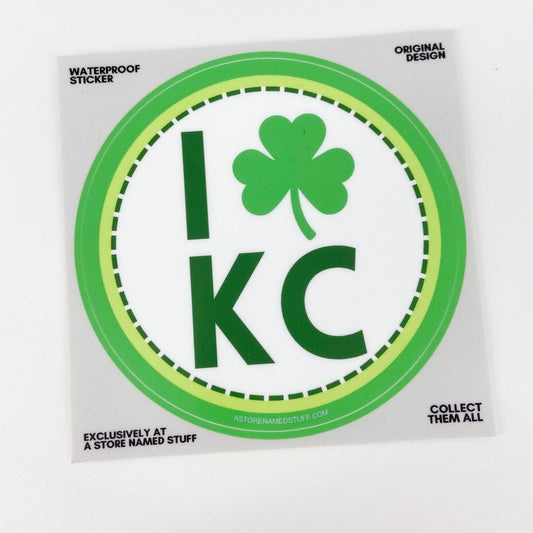Sticker - I (Shamrock) KC - Green/White