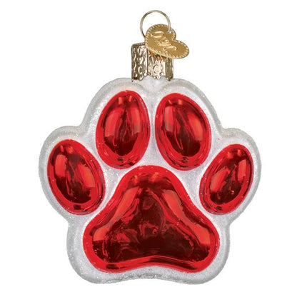 Ornament - Blown Glass - Santa Paws