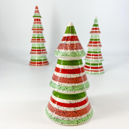 Decoration - Ceramic Tree - 8.5" - Classic Christmas