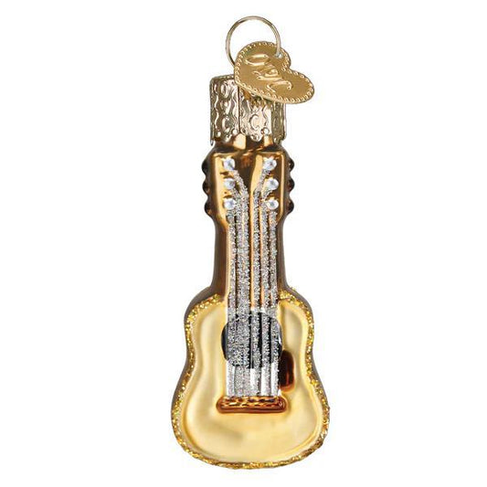 Ornament - Blown Glass - Mini Guitar