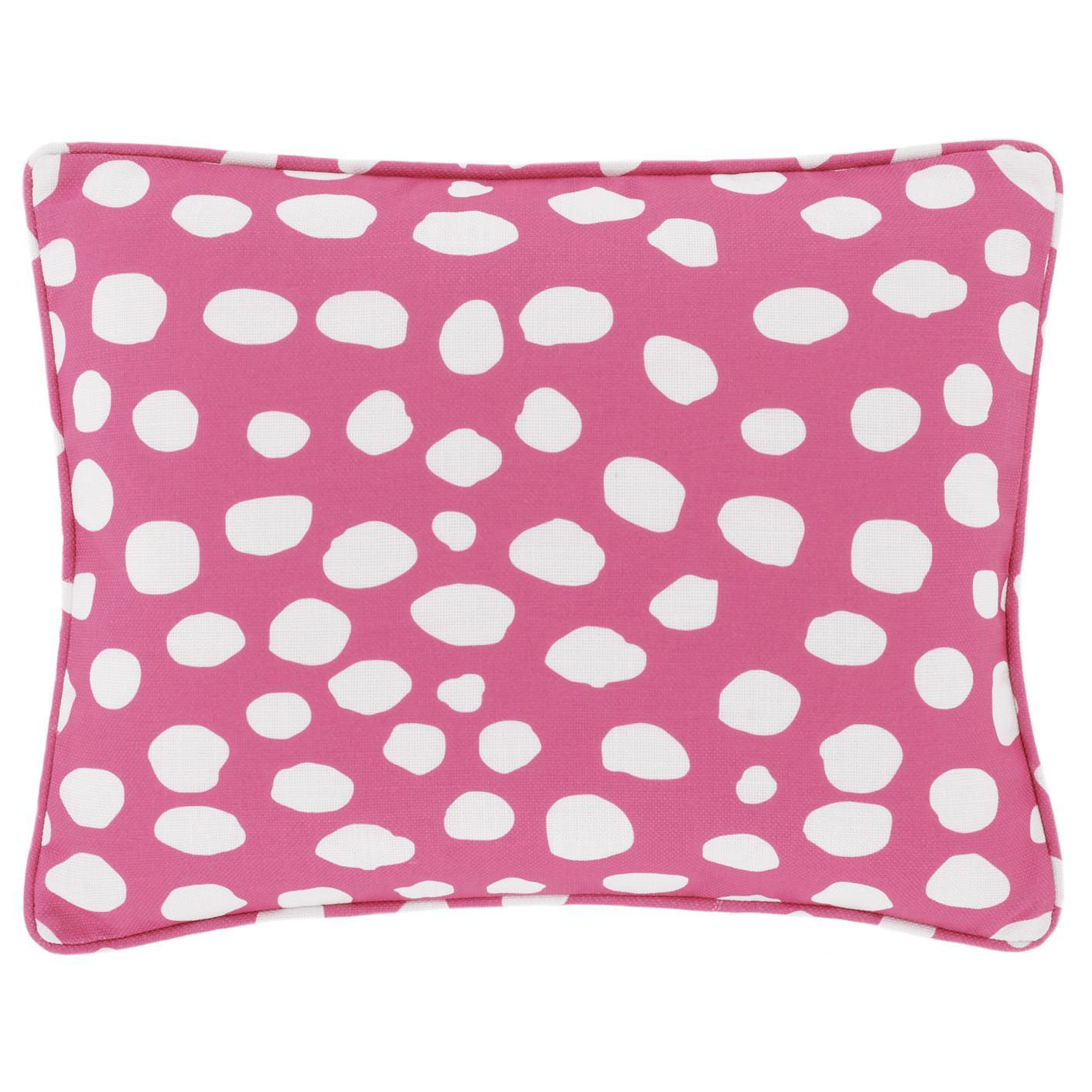 Pillow - "Spot On" Fuschia - Indoor/Outdoor - 16" Lumbar